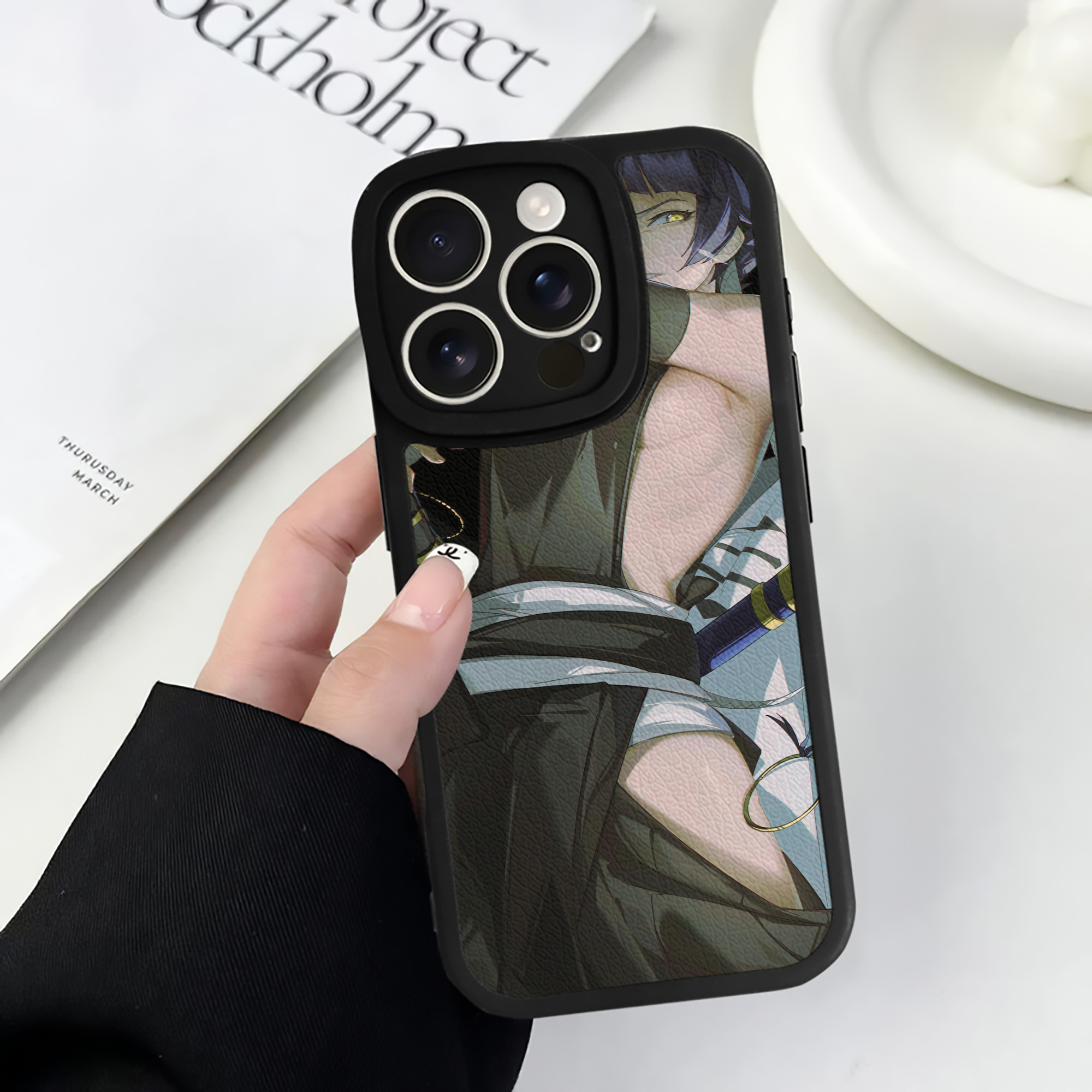 （画像用） ブリーチ BLEACH 【iPhone 16シリーズ対応】シリコンスマホケース（レザー調） 材質：シリコン